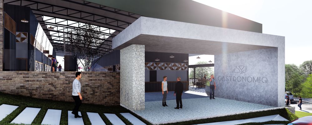 Perspectiva da nova vila gastronômica no Ecoville. Foto: Divulgação