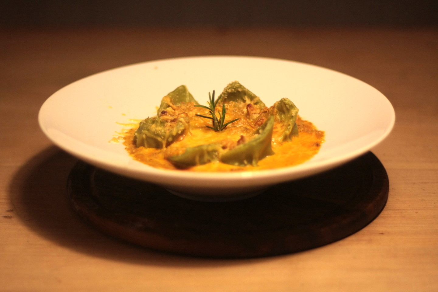 Agnolotti ao sugo do La Spezia. Foto: Divulgação. Agnolotti ao sugo do La Spezia. Foto: Divulgação.