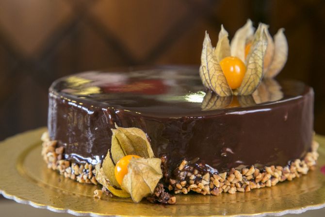 Torta de chocolate belga. Foto: Marcelo Andrade/Gazeta do Povo