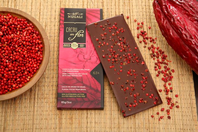 Tablete de pimenta rosa. Foto: Divulgação Tablete de pimenta rosa. Foto: Divulgação