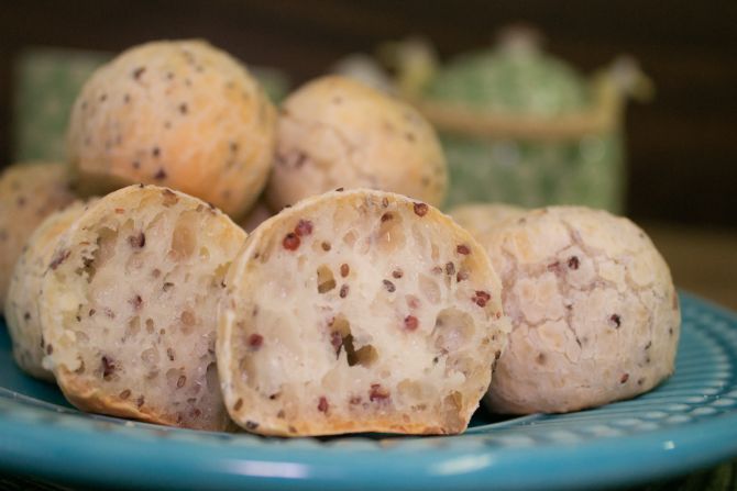 Pão de queijo multigrãos da Requinte. Foto: Divulgação Pão de queijo multigrãos da Requinte. Foto: Divulgação