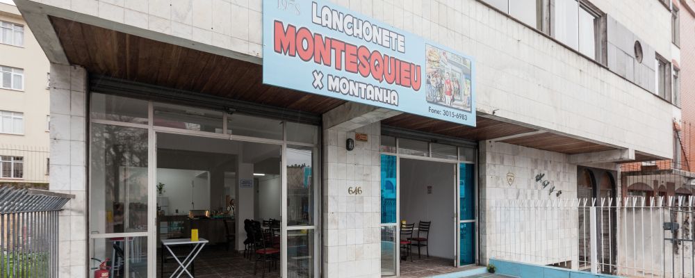 Fachada da lanchonete Montesquieu. Foto: Fernando Zequinão/Gazeta do Povo