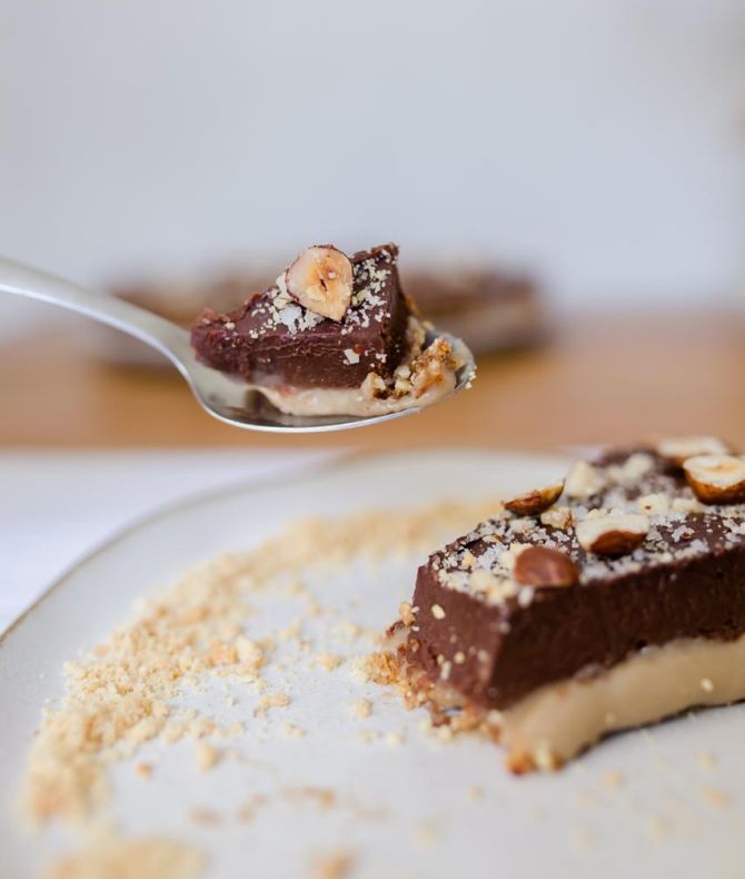 Torta trufada de chocolate e doce de leite e flor de sal (R$ 22), do Namah Bistro. Foto: Rochelle Vaz Torta trufada de chocolate e doce de leite e flor de sal (R$ 22), do Namah Bistro. Foto: Rochelle Vaz