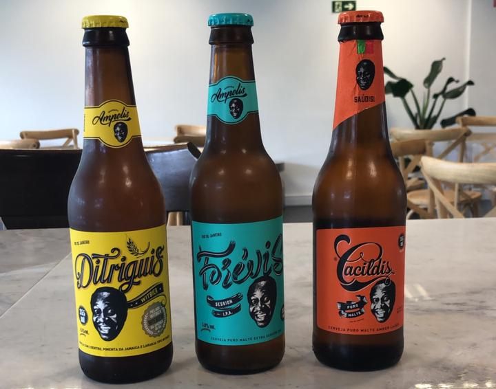 Ditriguis (Witbier), Forévis (Session IPA) e Cacildis (Premium Lager). Foto: Gazeta do Povo. Ditriguis (Witbier), Forévis (Session IPA) e Cacildis (Premium Lager). Foto: Gazeta do Povo.