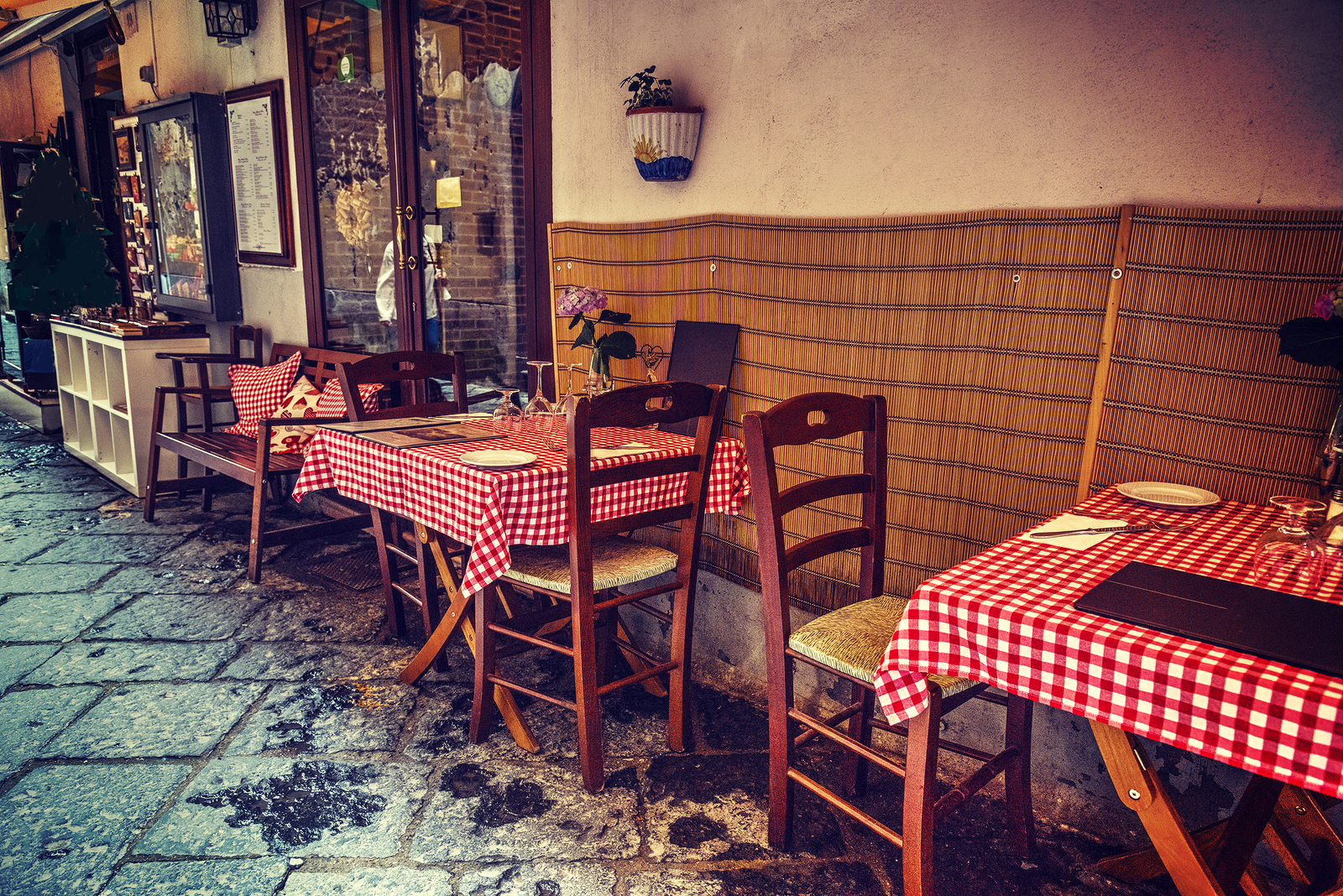 Restaurante em Sorrento, no Sul da Itália. Foto: Bigstock. Restaurante em Sorrento, no Sul da Itália. Foto: Bigstock.