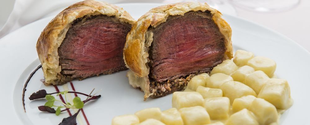 Passo-a-passo bife Wellington do restaurante panorâmico Terrazza 40 . 17-01-2019