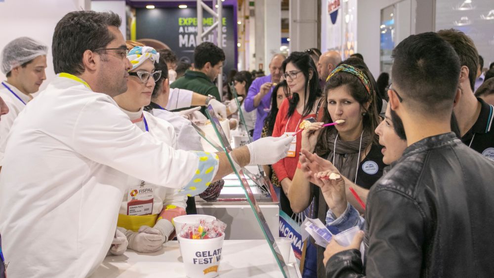 A competição reuniu 36 mestres gelatários em São Paulo, na última semana. Foto: Comodo e Riguardare/divulgação Fispal. A competição reuniu 36 mestres gelatários em São Paulo, na última semana. Foto: Comodo e Riguardare/divulgação Fispal.