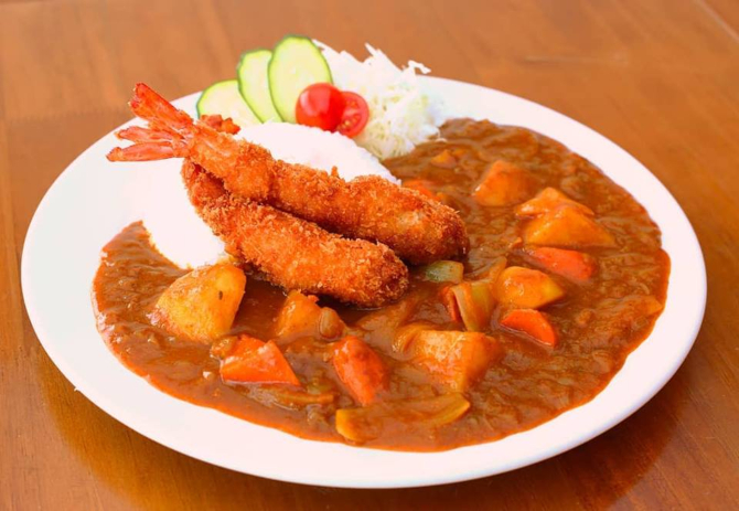 Karê de camarão do Lamen San, em Florianópolis. Foto: Divulgação. Karê de camarão do Lamen San, em Florianópolis. Foto: Divulgação.