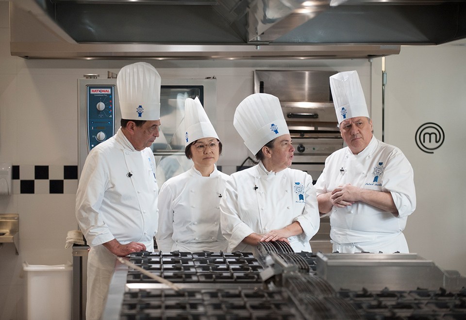 Chefs professores da Le Cordon Bleu avaliaram tudo sobre os participantes. Foto: Carlos Reinis/Band/Divulgação Chefs professores da Le Cordon Bleu avaliaram tudo sobre os participantes. Foto: Carlos Reinis/Band/Divulgação