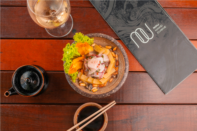 Peruvian Classic, ceviche do Nuu Nikkei. Foto: Divulgação. Peruvian Classic, ceviche do Nuu Nikkei. Foto: Divulgação.