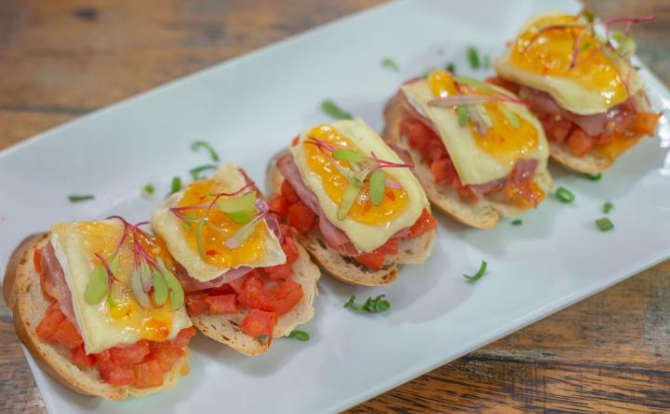 Bruschettas do Mortadella, em Blumenau. Foto: Divulgação. Bruschettas do Mortadella, em Blumenau. Foto: Divulgação.