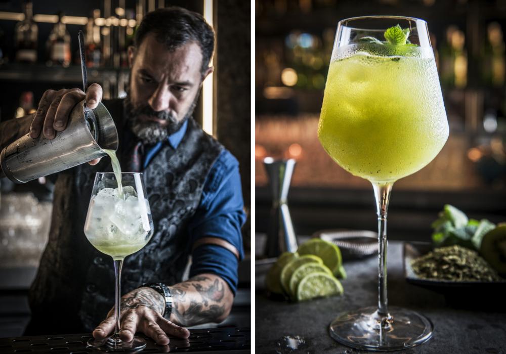 Com rum branco e erva mate, o Mary Reed é a aposta de Igor Bispo para ser um dos principais drinks da temporada. Fotos: Letícia Akemi/Gazeta do Povo. Com rum branco e erva mate, o Mary Reed é a aposta de Igor Bispo para ser um dos principais drinks da temporada. Fotos: Letícia Akemi/Gazeta do Povo.