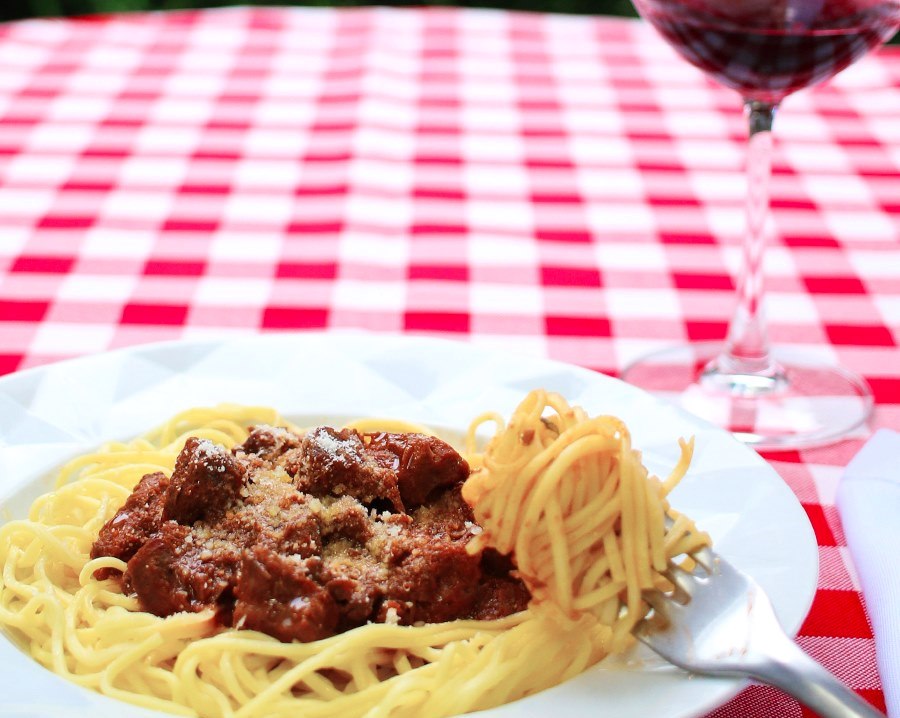 Tagliarini alla bolognese, carro-chefe da Macarronada Italiana. Foto: Divulgação Tagliarini alla bolognese, carro-chefe da Macarronada Italiana. Foto: Divulgação