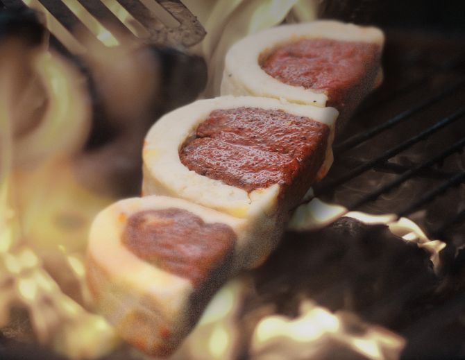 Picanha vegetal do No Bones. Foto: Divulgação Picanha vegetal do No Bones. Foto: Divulgação