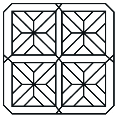 Estilo de paginação Paris, inspirado nos antigos mosaicos barrocos do Palácio de Versalhes. Estilo de paginação Paris, inspirado nos antigos mosaicos barrocos do Palácio de Versalhes.