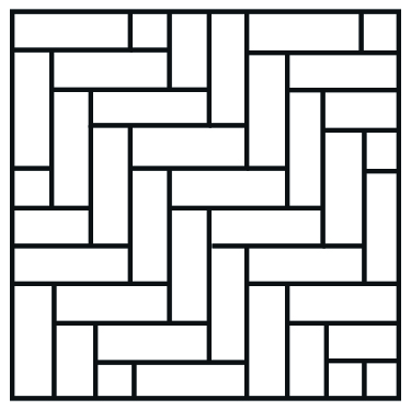 Padrão escama de peixe: é bastante similar à espinha de peixe, mas sua diagramação é feita na diagonal. Padrão escama de peixe: é bastante similar à espinha de peixe, mas sua diagramação é feita na diagonal.