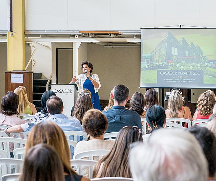 A diretora da Casa Cor Paraná, Marina Nessi , apresenta as novidades da Casa Cor Paraná 2015