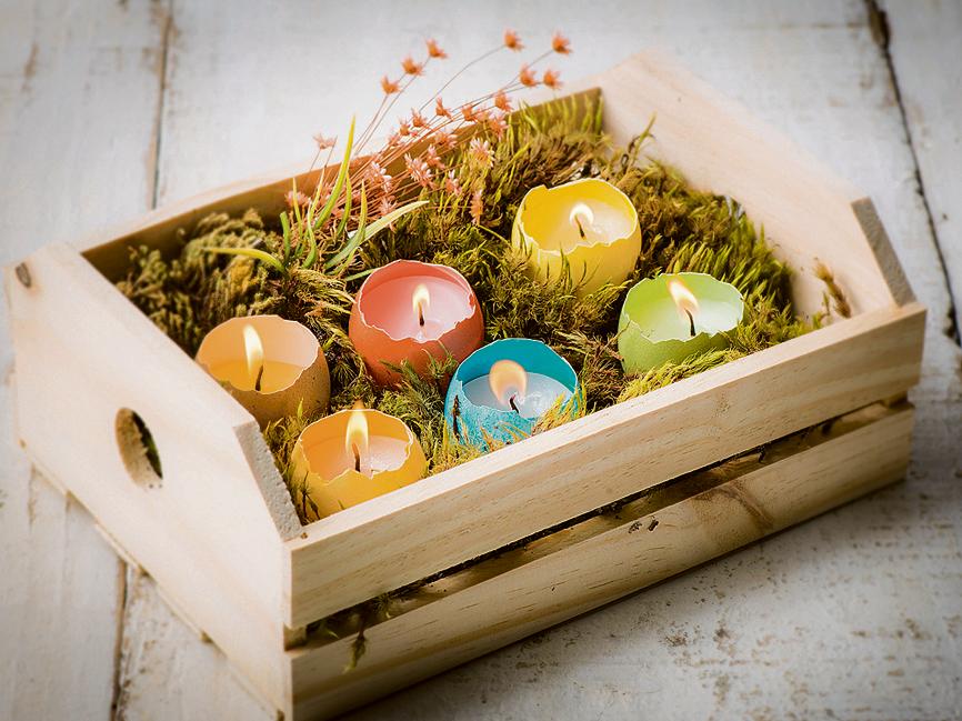 Faça em casa velas criativas para a Páscoa Faça em casa velas criativas para a Páscoa