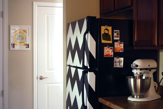 Sugestão do Pinterest para renovar a geladeira