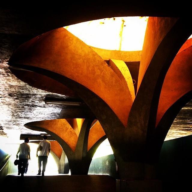 Rodoviária de Jaú, no interior de São Paulo, construída em 1973. Foto: FAU-Mackenzie. Rodoviária de Jaú, no interior de São Paulo, construída em 1973. Foto: FAU-Mackenzie.