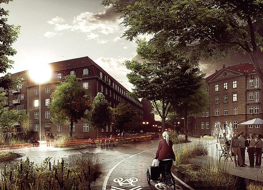 Projeto do escritório Tredje Natur promoverá uma reestruturação urbanística em Copenhague. Projeto do escritório Tredje Natur promoverá uma reestruturação urbanística em Copenhague.