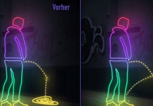 A tinta possui princípios que repelem líquidos, inclusive urina. Foto: reprodução/Pinterest.