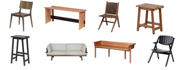 Coleção é composta por oito móveis em que as matéria-primas principais são as madeiras brasileiras. Foto: divulgação