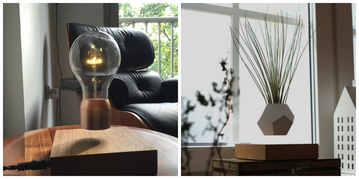 A sueca Flyte tem dois produtos que levitam. Decoração mais mágica, impossível. Fotos: Flyte/ Divulgação