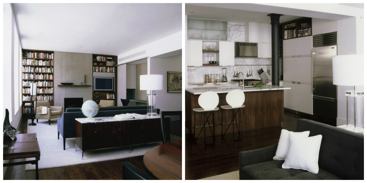 Por meio de soluções criativas, a arquiteta Page Goolrick inseriu todas as exigências do morador neste apartamento sem divisões em Nova Iorque. Foto: Divulgação Page Goolrick