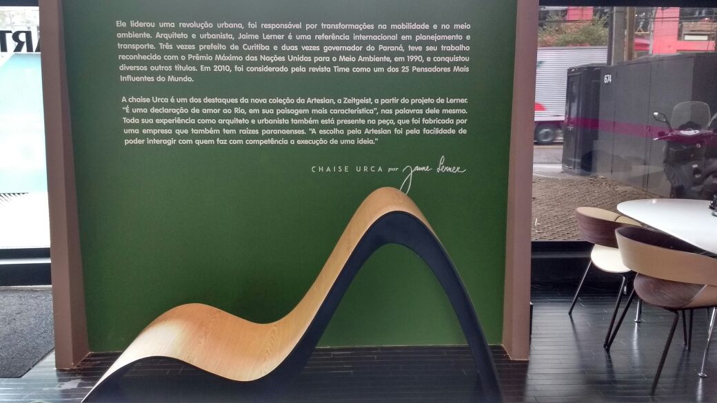 Jaime Lerner cria móvel em homenagem ao Rio de Janeiro Jaime Lerner cria móvel em homenagem ao Rio de Janeiro