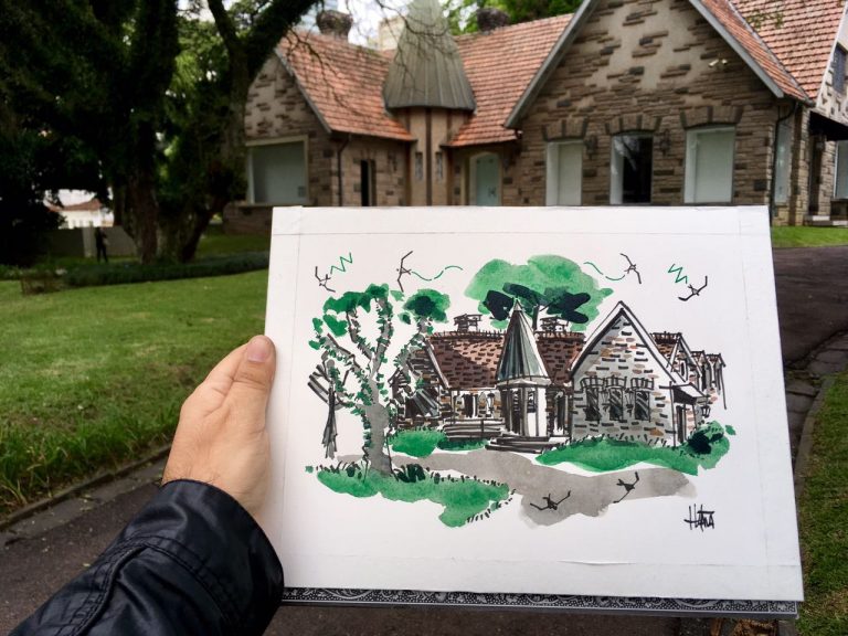 Sketch de Fabiano Vianna, na Sim Galeria