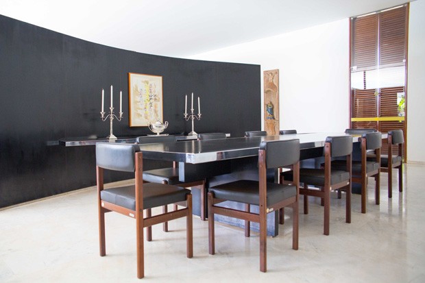 Sala de almoço do Palacio Jaburu. Foto: Anderson Riedel / Divulgação. Sala de almoço do Palacio Jaburu. Foto: Anderson Riedel / Divulgação.