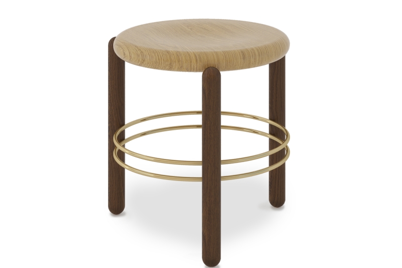 Banco Linhas explora as formas primárias da geometria em busca da simplicidade e da leveza. Foto: Divulgação