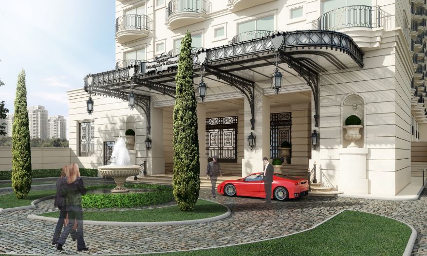 Projeção de como será a fachada do condomínio. Imagem: Prime Construtora e Incorporadora/Divulgação