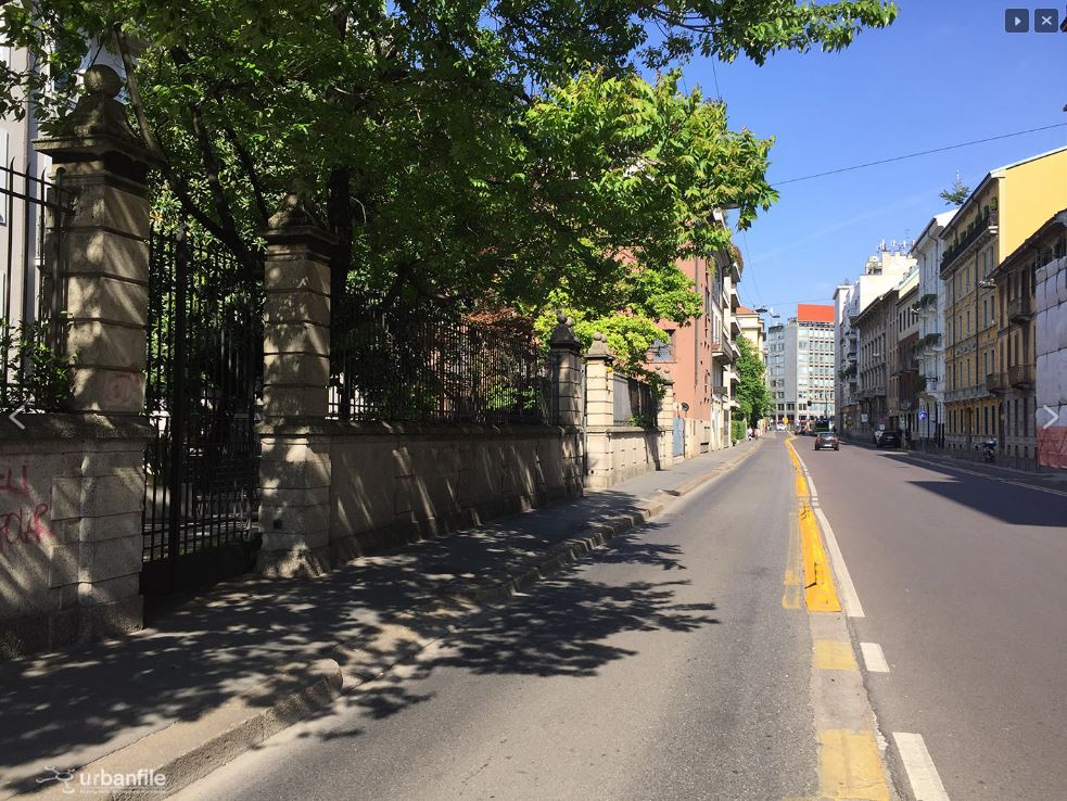 Via Senato, uma das ruas de Milão, em registro atual. Imagem: Urbanfile/Divulgação Via Senato, uma das ruas de Milão, em registro atual. Imagem: Urbanfile/Divulgação