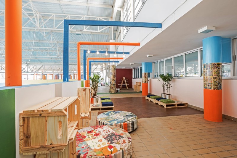 Portal do Futuro do Bairro Novo recebeu o projeto da edição 2016 do Mueller Ecodesign Social. Foto: Divulgação/Mueller Ecodesign Social. 