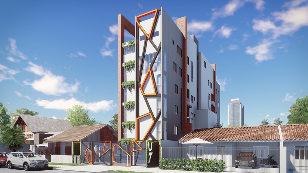 Empreendimento oferece quatro opções de apartamentos, todos com dois quartos. A previsão de entrega é julho de 2019. Imagem: Divulgação