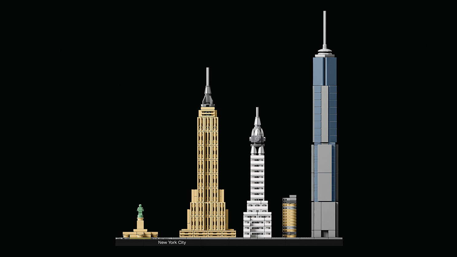 Skyline de Nova Iorque. Foto: Divulgação/Lego Skyline de Nova Iorque. Foto: Divulgação/Lego