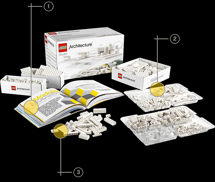 Kit Architecture Studio. Foto: Divulgação/Lego Kit Architecture Studio. Foto: Divulgação/Lego
