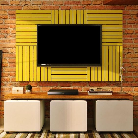 Cores vibrantes dão um ar mais moderno para o ambiente. Foto: Pinterest Cores vibrantes dão um ar mais moderno para o ambiente. Foto: Pinterest