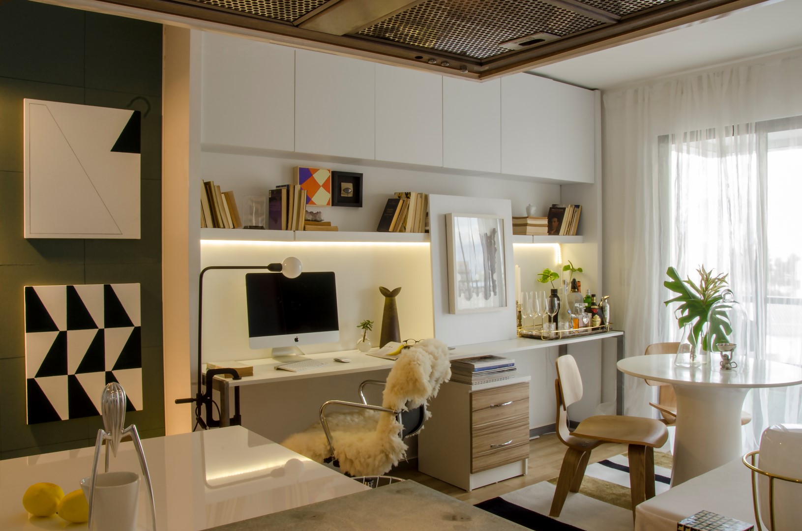 Projeto valoriza a luz natural do ambiente. Foto: Neni Glock/Divulgação;