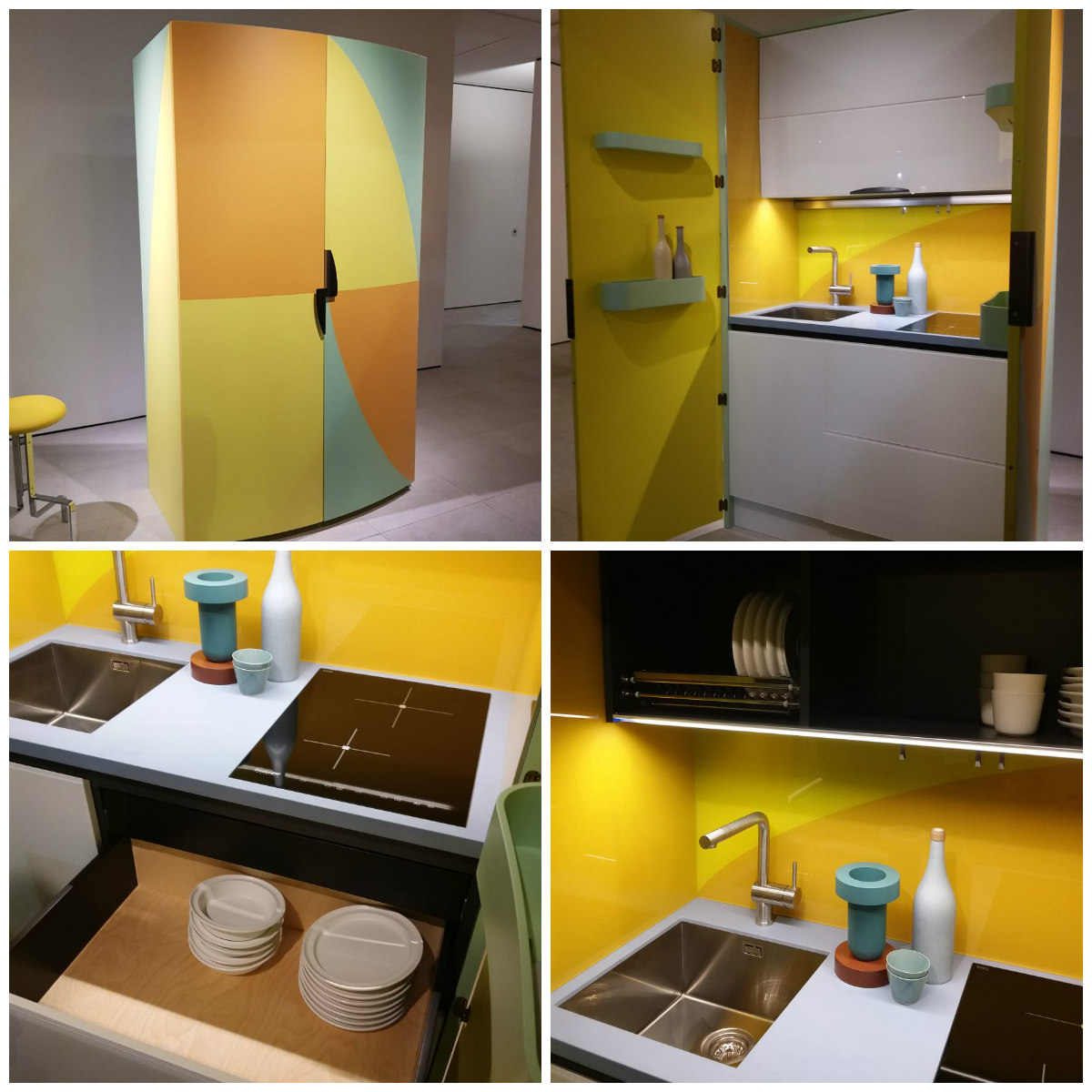 Sequência de fotos mostra a cozinha da Sanwa Company, pensada para espaços bem pequenos. Ela tem todos os armários e utensílios em um móvel só, que, fechado, nem parece uma cozinha. Sequência de fotos mostra a cozinha da Sanwa Company, pensada para espaços bem pequenos. Ela tem todos os armários e utensílios em um móvel só, que, fechado, nem parece uma cozinha.