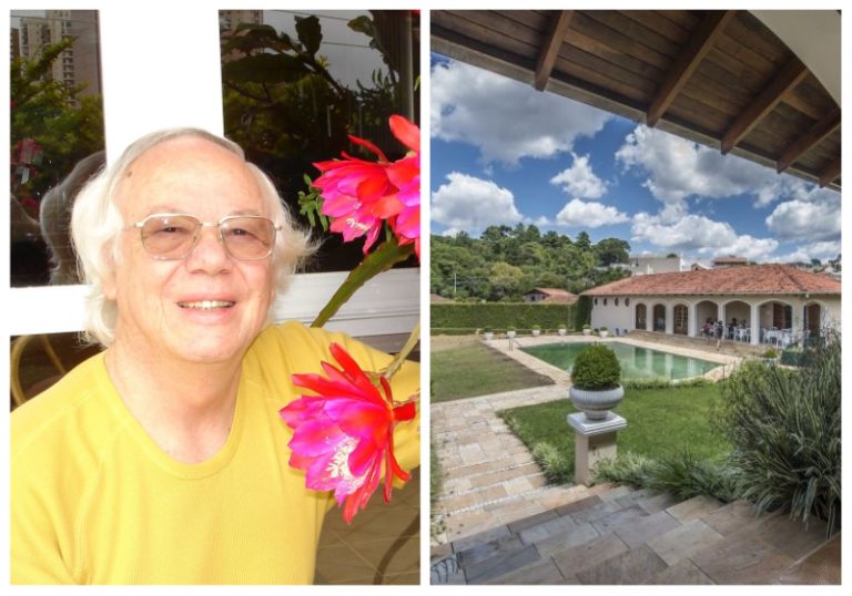 Calderari e sua obra de destaque do momento, a residência que recebe a Casa Cor Paraná 2018. Fotos: Acervo pessoal da família (perfil) e Leticia Akemi/Gazeta do Povo