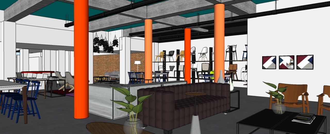 Projeto de reformulação da loja Inove Água Verde é assinado pelos arquitetos Edgard Corsi e Ana Boscardin. Imagens: Divulgação