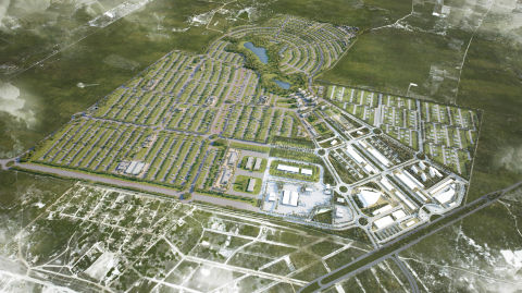 No Ceará, cidade inteligente com lotes a preços populares começa a sair do papel Perspectiva de como será a Smart City Laguna, que está em construção na cidade de São Gonçalo do Amarante (CE). Fotos: Divulgação