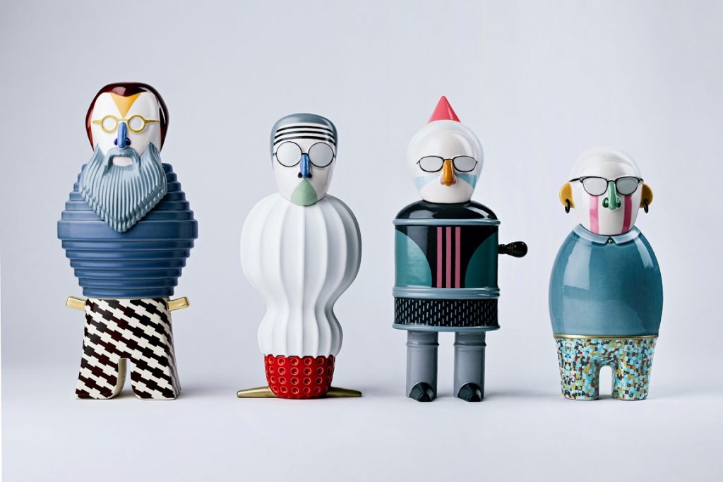 Conhecida por criações exuberantes, jovem italiana é o grande novo nome do design mundial Coleção Most Illustrious de Elena para a Bosa Ceramiche, que rende homenagem a grandes mestres do design italiano. Em comum? A ironia presente no trabalho de todos eles. Foto: Elena Samistraro/Bosa/Divulgação