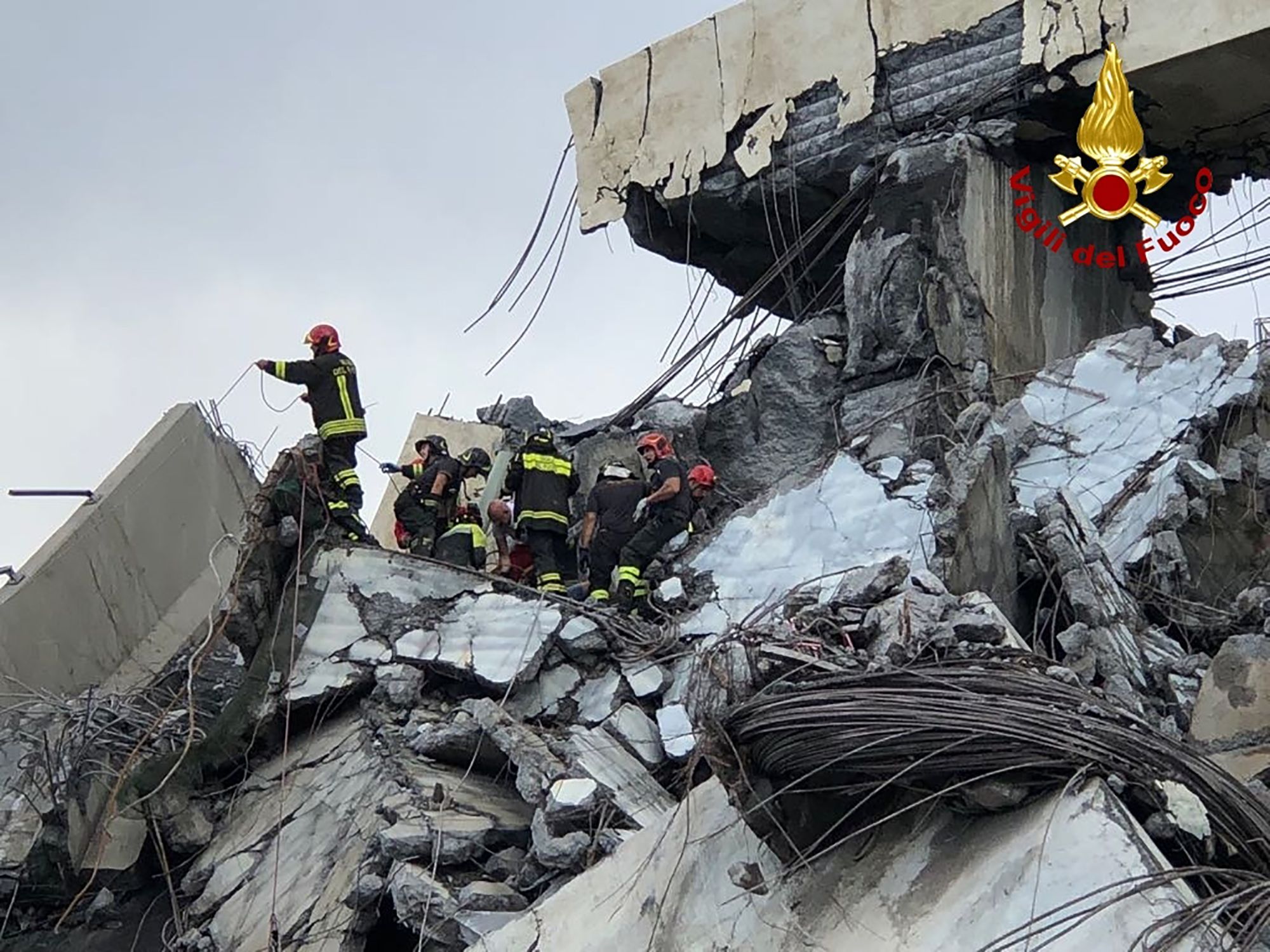 Foto: Vigili del Fuoco / Handout / AFP Foto: Vigili del Fuoco / Handout / AFP
