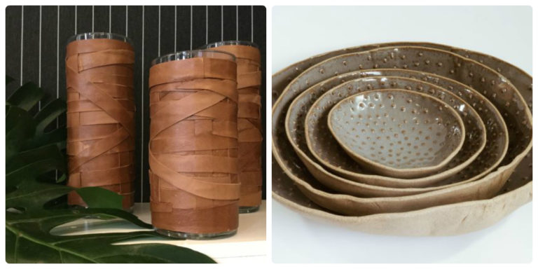 Ôda + Feira na Rosenbaum terá peças de design de diferentes nomes nacionais. Nas fotos, peças de Renata McCartney e Spiral Cerâmicas. Fotos: Divulgação