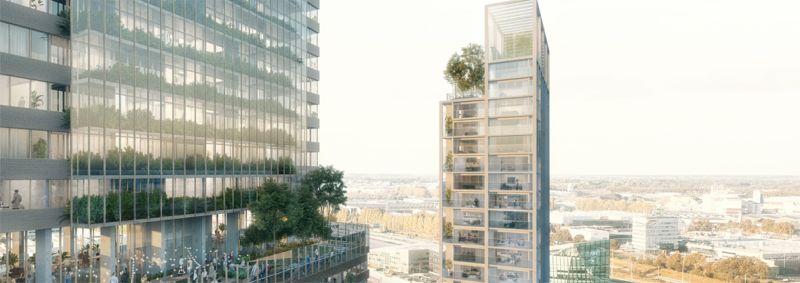 Vila de arranha-céus terá hortas coletivas e reunirá habitações sociais e apartamentos de alta renda Vila de arranha-céus terá hortas coletivas e reunirá habitações sociais e apartamentos de alta renda