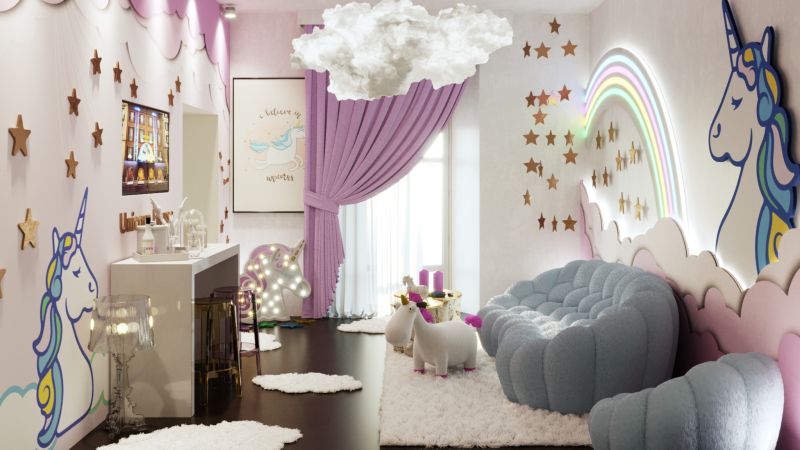 Casa cria adorável decoração de unicórnios – e você pode se hospedar nela! Casa cria adorável decoração de unicórnios – e você pode se hospedar nela!